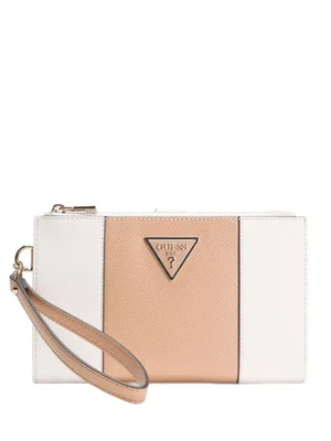 Cartera GUESS Laurel II 18 cm Doble Cremallera Organizador