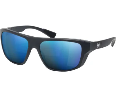 Gafas de seguridad Vortex Jackal con marco azul y lentes ahumados