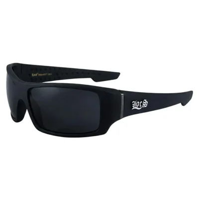 Lentes de sol Locs 9054 con armazón mate negro engomado