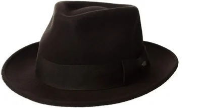 Sombrero Fedora Scala Classico de Lana Plegable - Talla Grande Color Chocolate