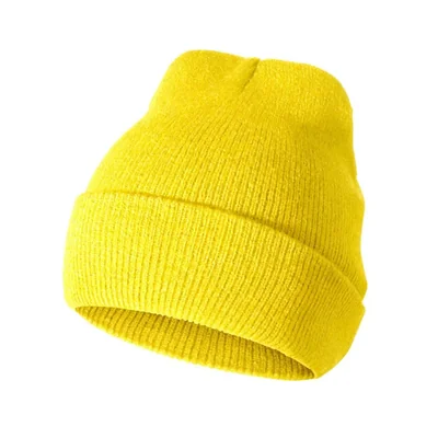 Gorro de Punto con Puño Unisex Scotamalone Amarillo
