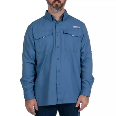 Camisa HABIT Crayfish Creek 3XL Azul Poliéster