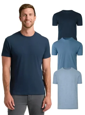 Remera True Classic XXL Mezcla de Algodón Cuello Redondo 3-Pack
