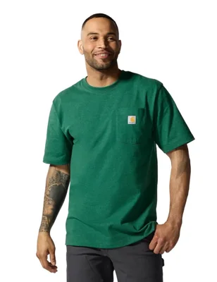Remera Carhartt K87 con Bolsillo North Woods Heather XXL Alto