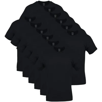 Remeras Gildan G1100 Cuello Redondo Negras Pack de 12 XL