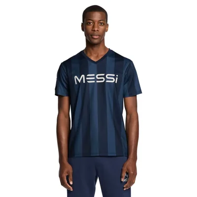Remera Messi Heatwave con cuello en V y manga corta calce estándar
