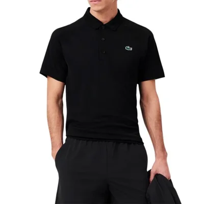 Camisa polo Lacoste XXL negra con protección UV