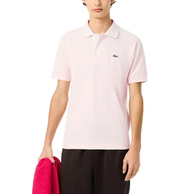 Remera Lacoste L.12.12 Clásica de Piqué Polo Color Flamenco Talle L