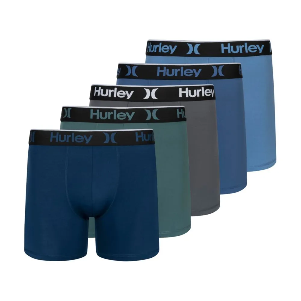 Boxer Hurley XL Azul/Verde - Pack de 5