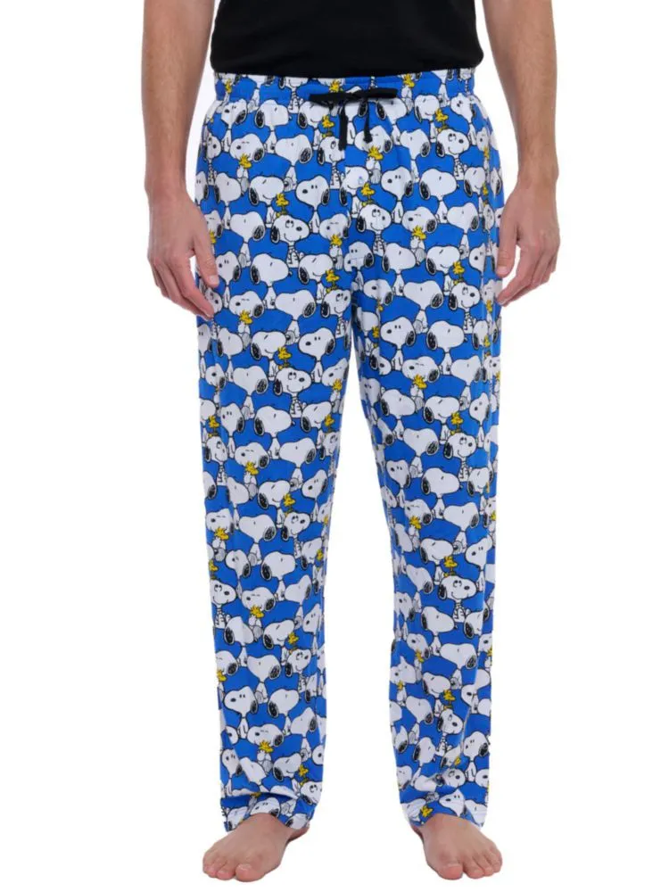 Pantalones de Pijama Peanuts Snoopy Azul Grande Algodón