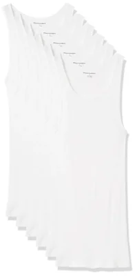 Camisetas interiores tipo tank Amazon Essentials Slim Fit algodón 6 unidades