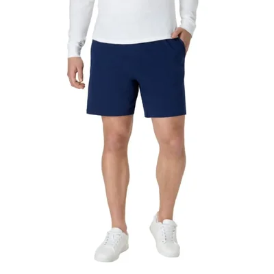 Shorts Hanes de Jersey de Algodón Azul Marino con Bolsillos XL