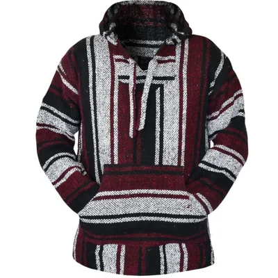 Sudadera Artisans Bazaar Roja y Blanca Baja con Capucha