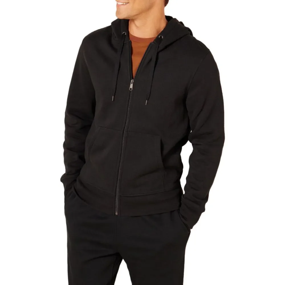 Buzo con Capucha y Cierre Completo Amazon Essentials Negro XL