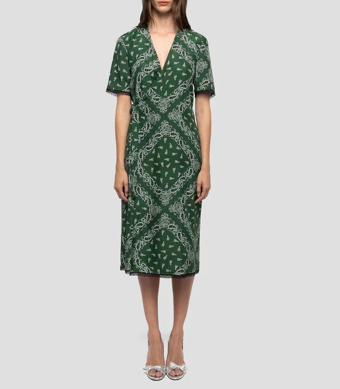 Vestido Casual Midi estampado Mujer