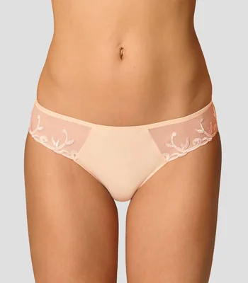 Bikini liso con detalle decorativo Mujer