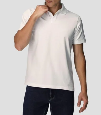 Playera tipo polo manga corta lisa Hombre