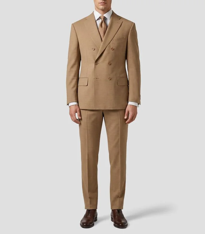 Traje corte slim liso Hombre