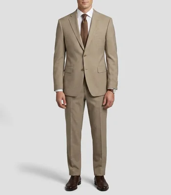 Traje corte slim liso Hombre