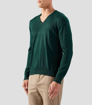 Suéter cuello V Hombre