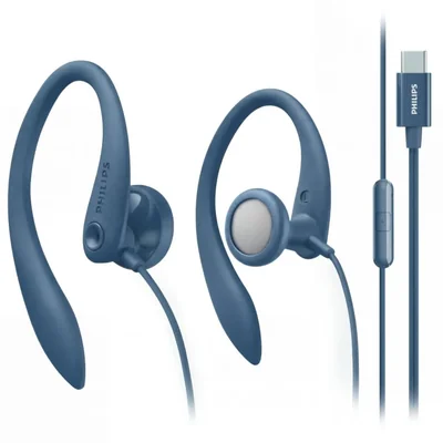 Auriculares Philips USB-C con cable para deporte drivers de 15 mm y micrófono