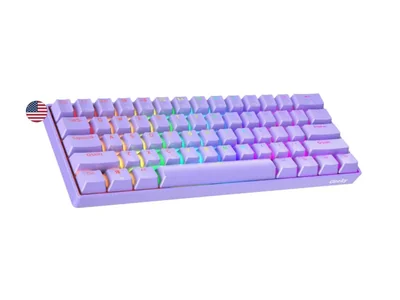 Teclado Geeky GK61 60% Hot Swappable RGB con Switch Rojo