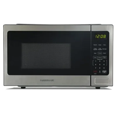 Horno microondas Farberware de 09 pies cúbicos 900 W acero inoxidable