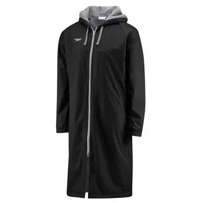 Parka Speedo negra con forro polar resistente al agua XL