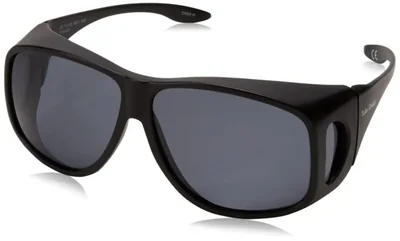 Anteojos de sol Dioptics Solar Shield Classic para usar sobre anteojos gris 66 mm