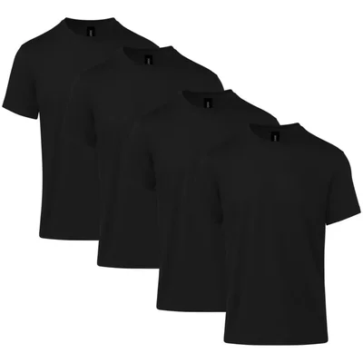 Camiseta Gildan G64000CVC Pack de 4 X-Large Negra