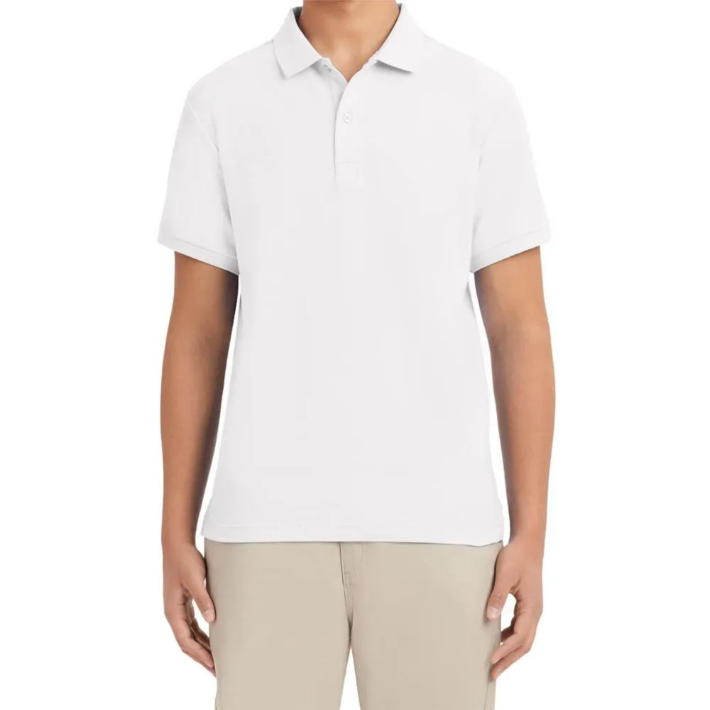 Playera polo IZOD blanco para hombre