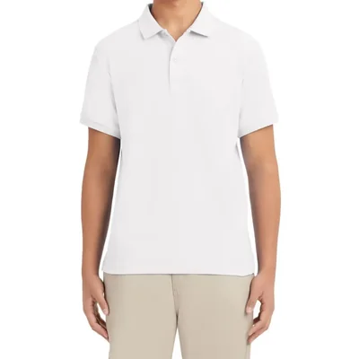 Playera polo IZOD blanco para hombre