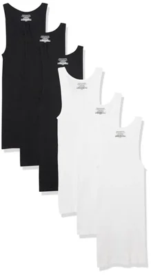 Camisetas interiores sin mangas Amazon Essentials talla S (pack de 6)