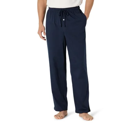Pantalones de pijama de algodón de ajuste relajado para hombre – Amazon Essentials