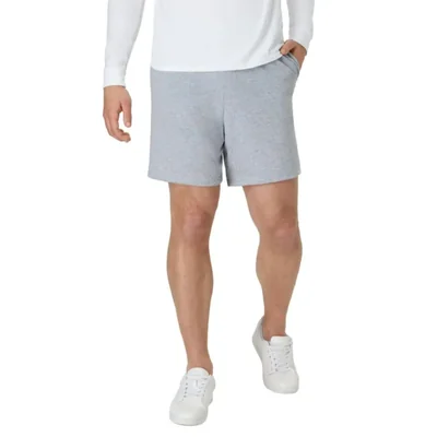 Shorts Hanes de jersey de algodón con bolsillo gris acero claro talla mediana