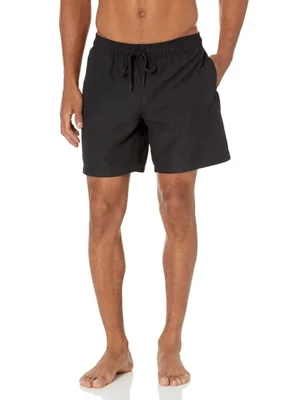 Traje de Baño Amazon Essentials con Forro de Malla Negro Talle S