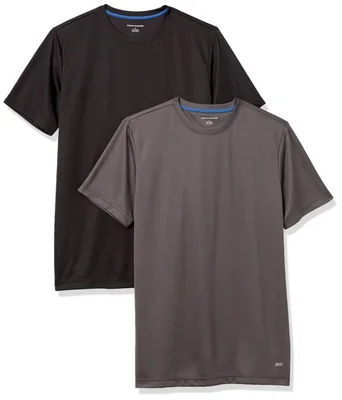 Pack de 2 Remeras Amazon Essentials para Hombre con Tecnología de Absorción de Humedad