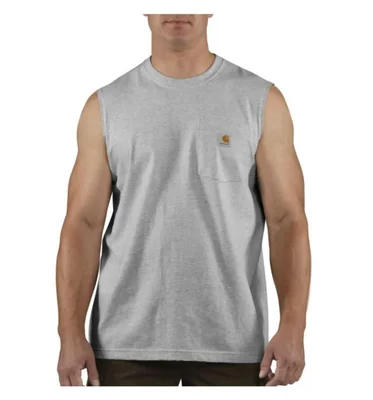 Remera sin mangas Carhartt Dearborn Gris Jaspe XXL