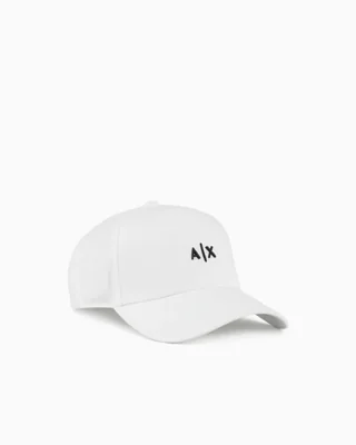 Gorra Armani Exchange con Logo Pequeño en Contraste Blanca