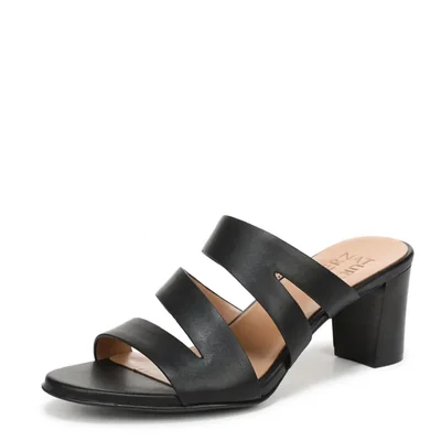 Sandalia Naturalizer Beaming para mujer color negro talla 7.5W tacón de 6 cm