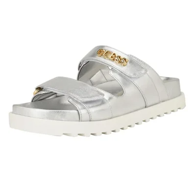 Sandalia GUESS FABULON plateada talla 10