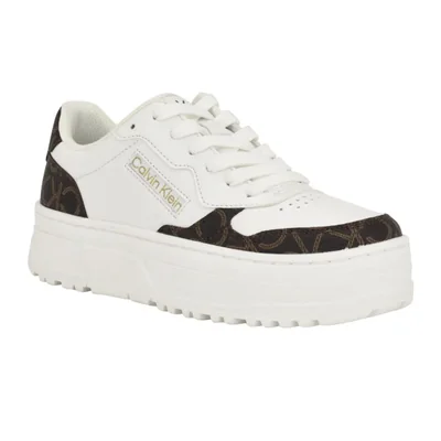 Zapatilla Calvin Klein Karyne2 Blanca/Marrón - Talla 10
