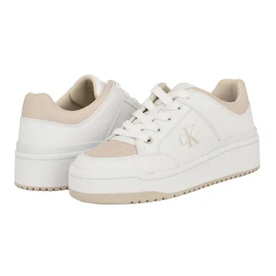 Calvin Klein Aubrie Mujer Zapatos de Lazo Blancos