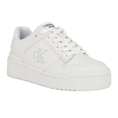 Zapatos Calvin Klein Ashier Mujer Blanco Plataforma