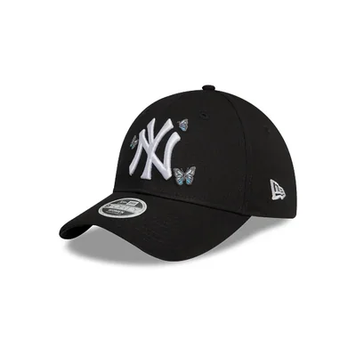 New York Yankees MLB Butterfly Icon 9FORTY Strapback Negra para Mujer
