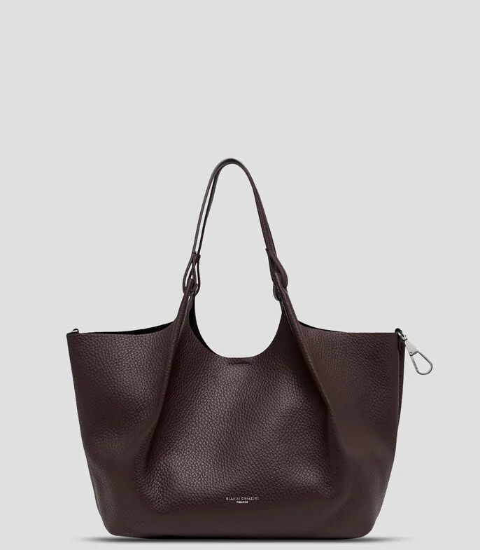 Bolsa Hobo café en piel Alifa Mujer
