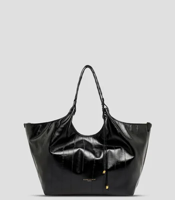 Bolsa Hobo negra en piel Dua Mujer