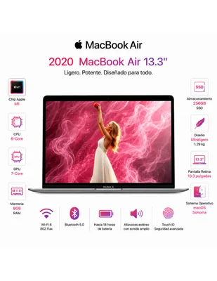 Laptop Apple MacBook Air 13.3 Reacondicionada Chip M1 8GB RAM 256GB SSD