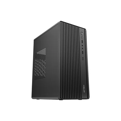 Gabinete Acteck Apex GI205F Mini Torre ATX Frente de Plastico Fuente de Poder 500W Negro