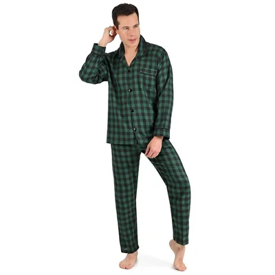 Set de Pijama Abierta de Manga Larga y Pantalón Starwest para Hombre